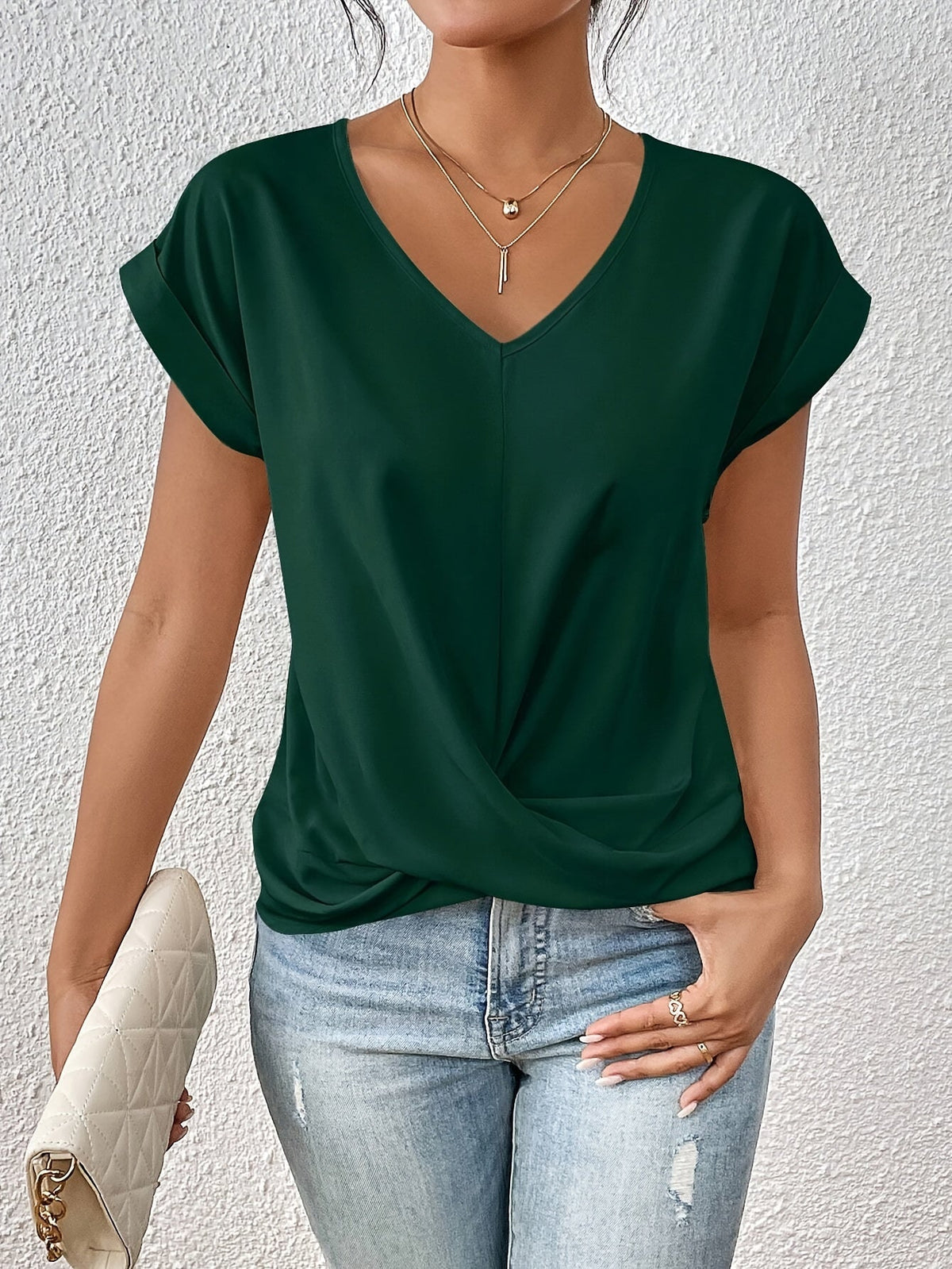 Cleo | Elegante V-Hals Overhemd