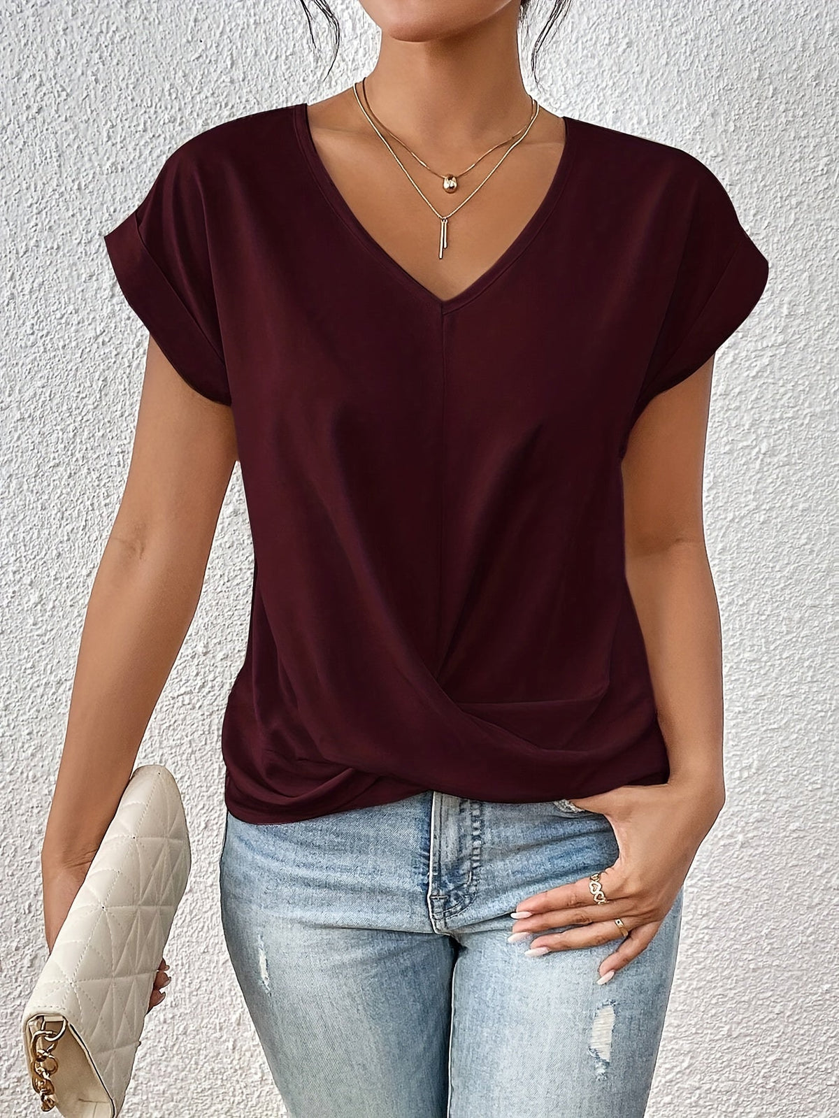 Cleo | Elegante V-Hals Overhemd