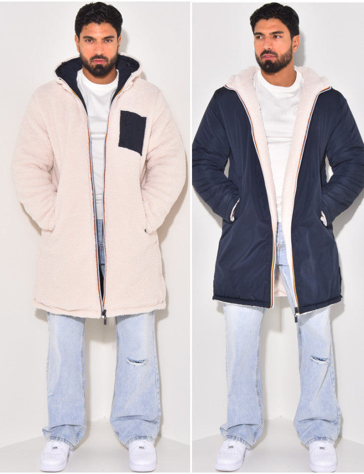 Milo | Warme casual lange jas