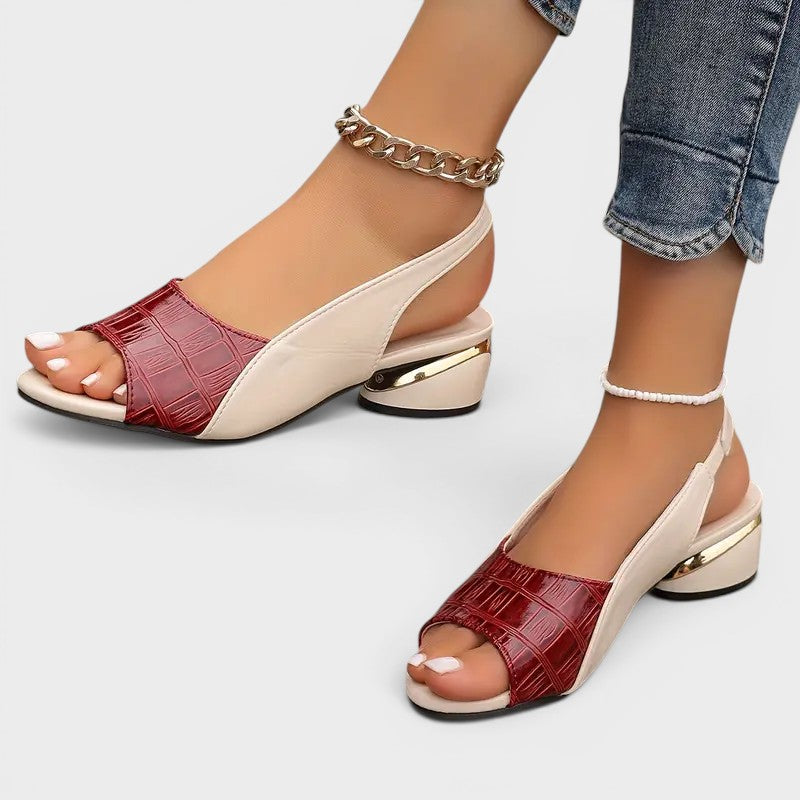 Clarrice | Sandalen met lage hak