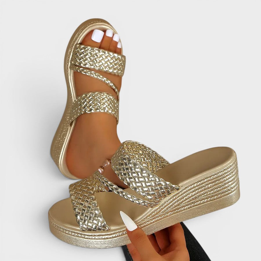 Susanne | Comfortabele plateausandalen
