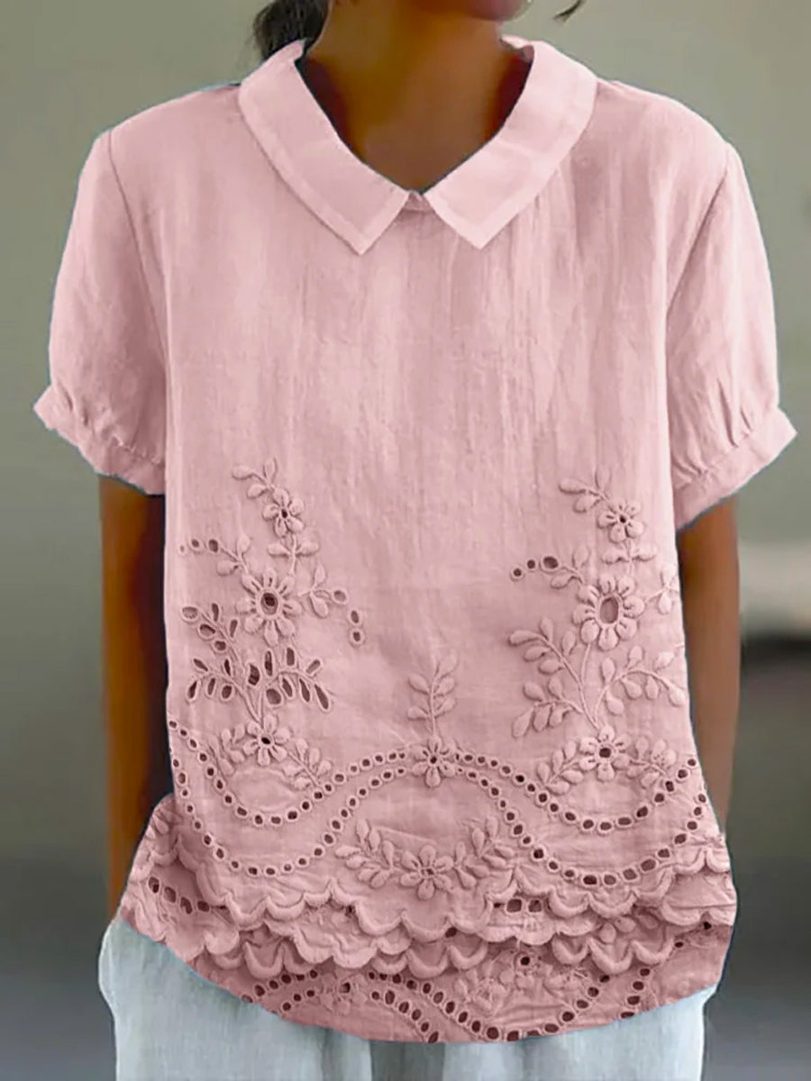 Stacey | Kleurrijk shirt met artistieke print