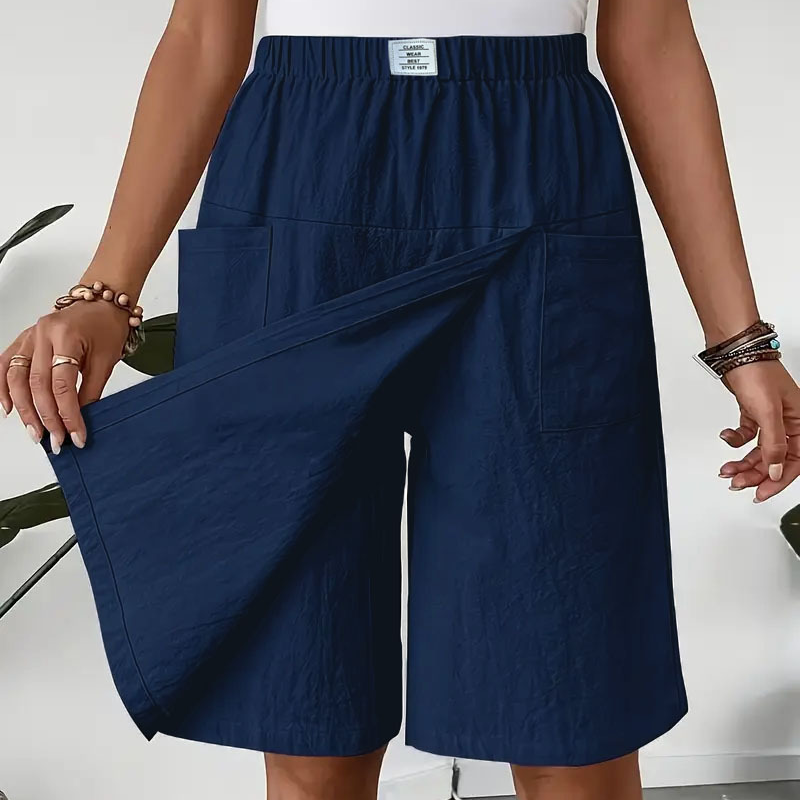 Mirevyn - Casual jurk voor vrouwen met elastische taille asymmetrische short rok