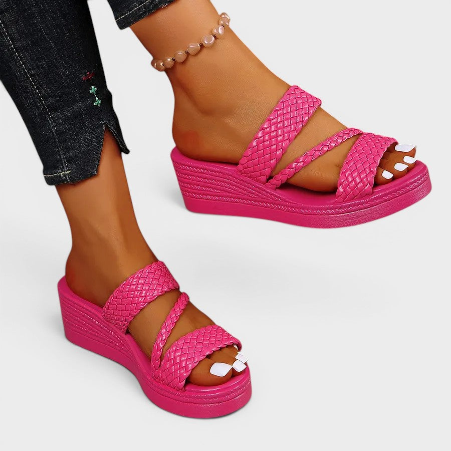 Susanne | Comfortabele plateausandalen