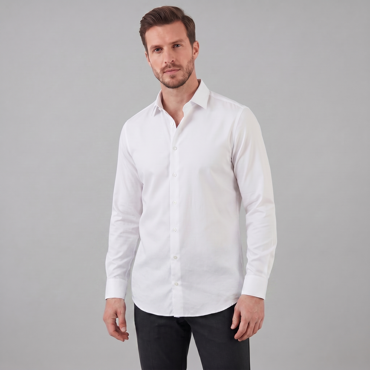 Austin | Heren Overhemd Slim Fit met Lange Mouwen