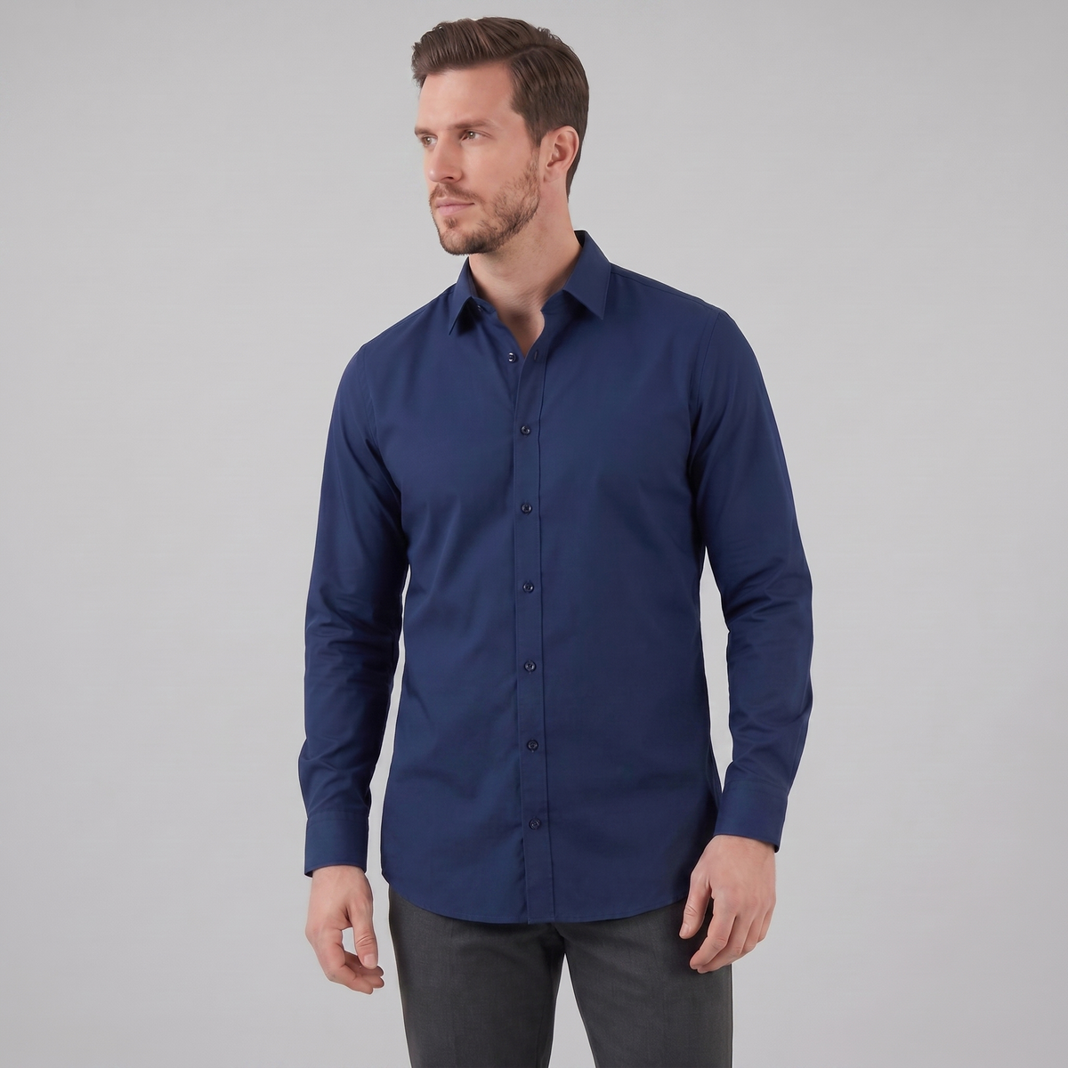 Austin | Heren Overhemd Slim Fit met Lange Mouwen