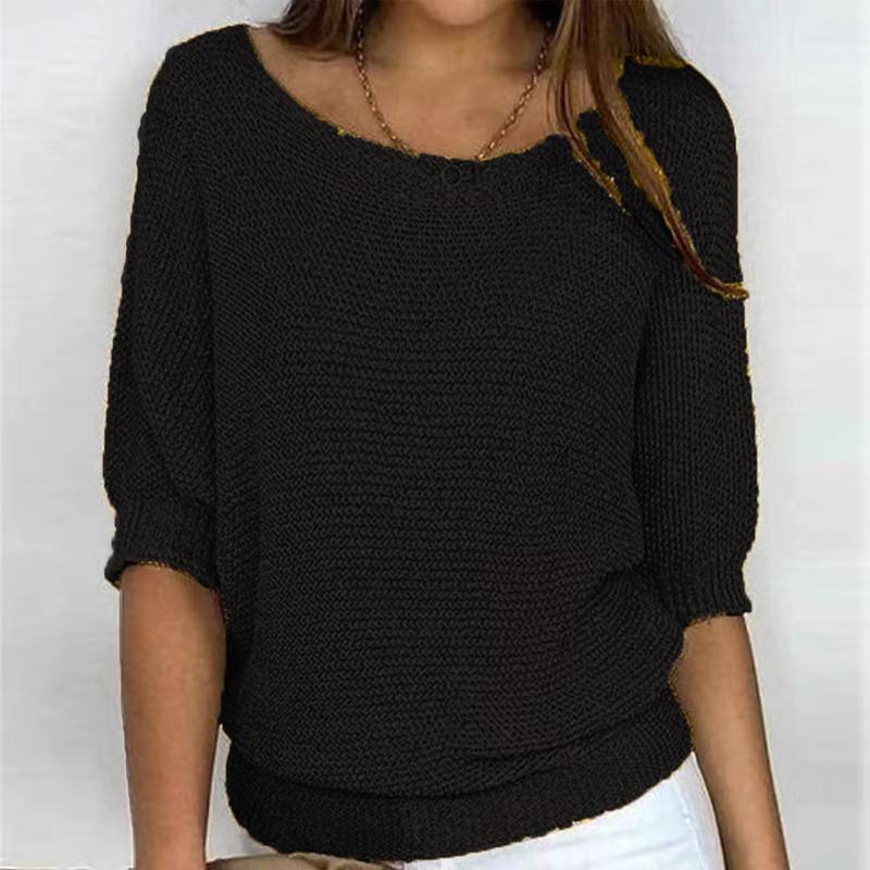Kyla | Lichte Zomertrui met 3/4 Mouwen – Comfort & Casual Elegantie