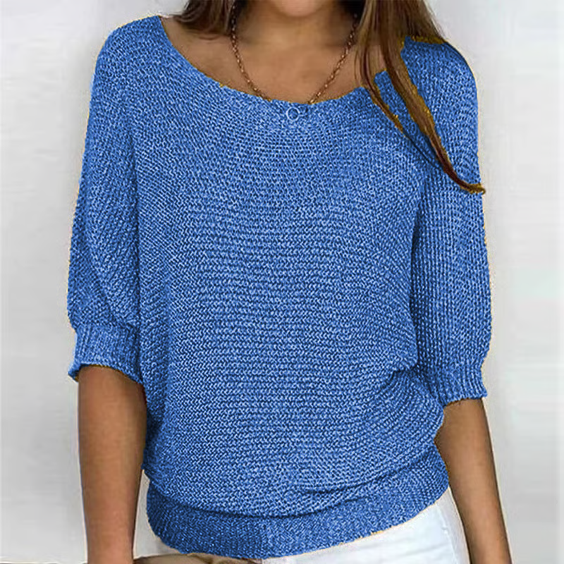 Kyla | Lichte Zomertrui met 3/4 Mouwen – Comfort & Casual Elegantie