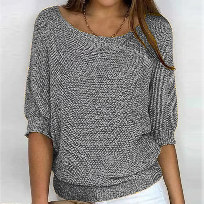 Kyla | Lichte Zomertrui met 3/4 Mouwen – Comfort & Casual Elegantie