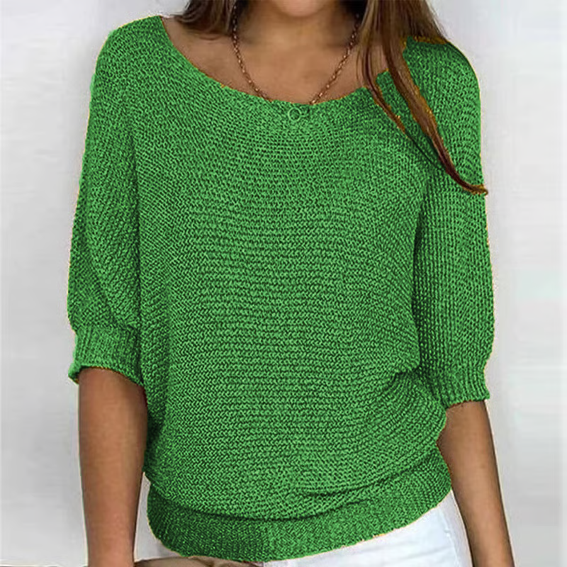 Kyla | Lichte Zomertrui met 3/4 Mouwen – Comfort & Casual Elegantie