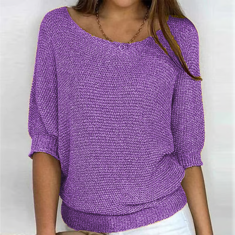 Kyla | Lichte Zomertrui met 3/4 Mouwen – Comfort & Casual Elegantie