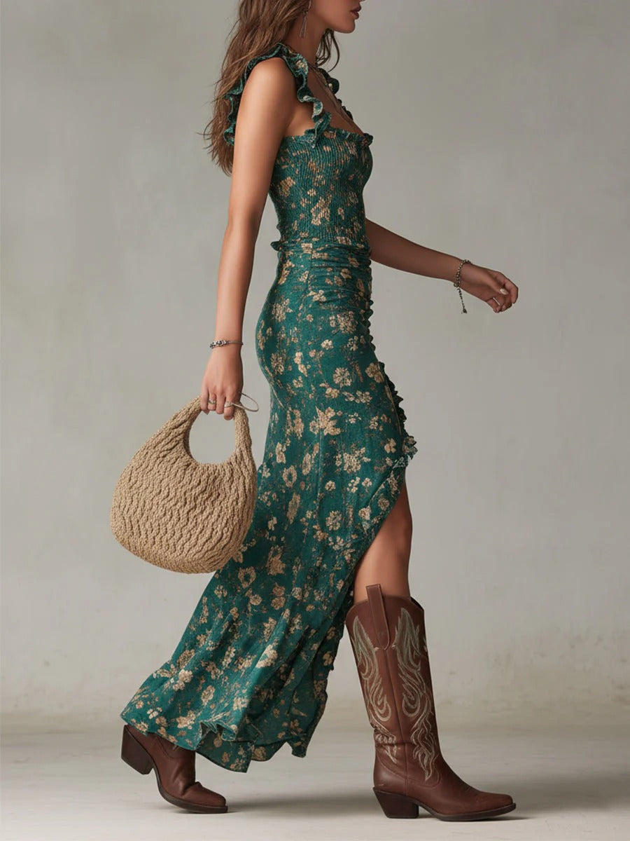 Shayne | Boho-retro maxi-jurk