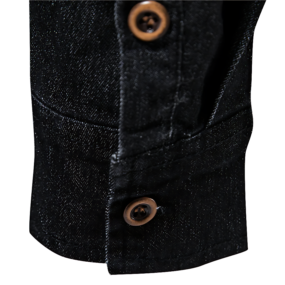 Jim | Katoen denim overhemd
