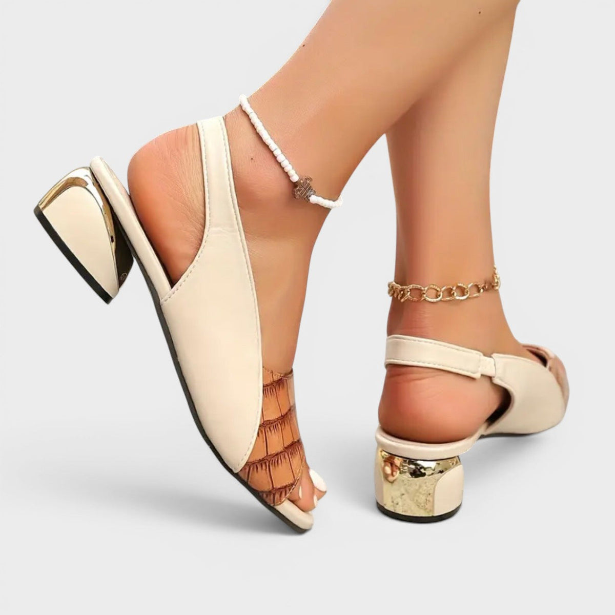 Clarrice | Sandalen met lage hak