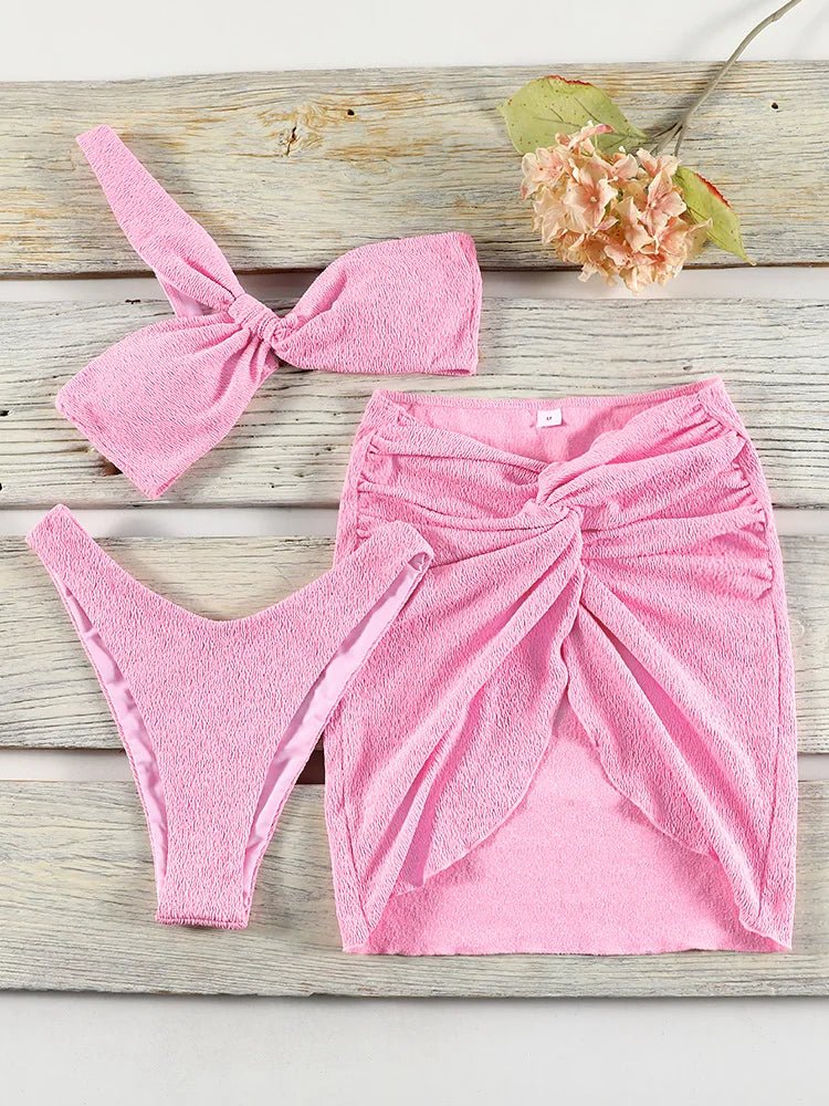 Maritt | Bikiniset met één schouder en bijpassend omslagkleedje