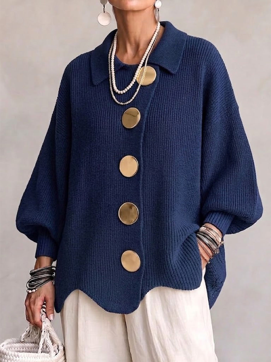 Isabelle | Oversized vest met kraag