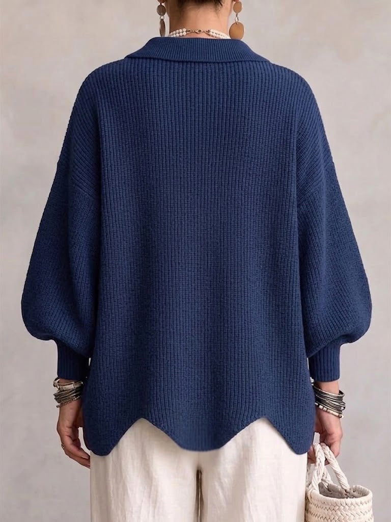 Isabelle | Oversized vest met kraag