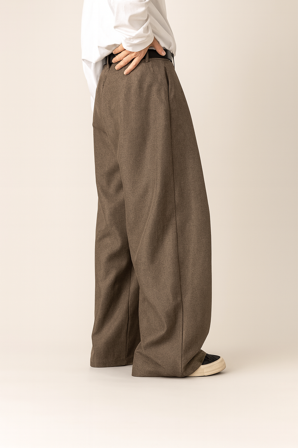 Paul | Heren Plooi Broek met Hoge Taille