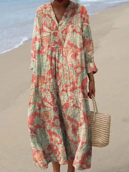 Elin™ Vintage Bloemenjurk
